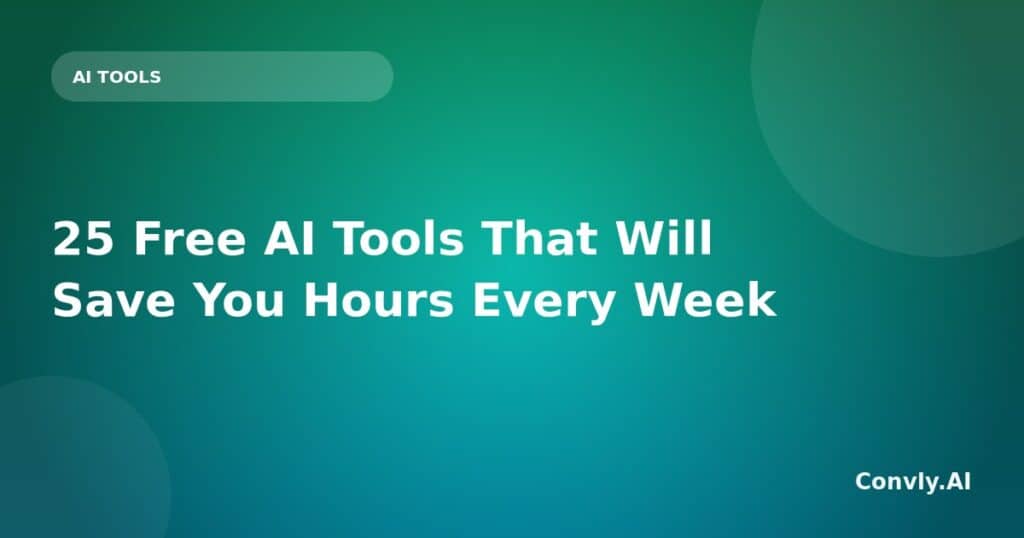 AI tools for automating tasks and saving time in business processes.