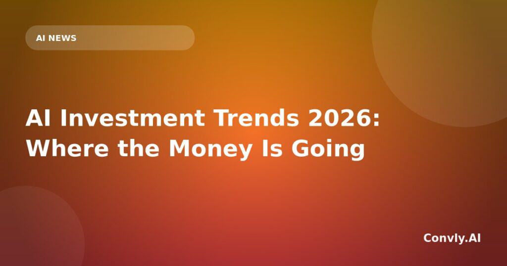 AI Investment Trends 2026: Where the Money Is Going.