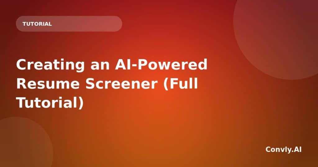 AI resume screening tool for efficient hiring processes.
