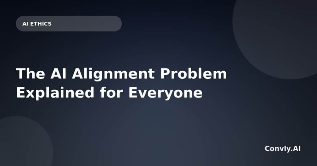 Illustration of AI ethics and alignment concepts for Convly AI platform.
