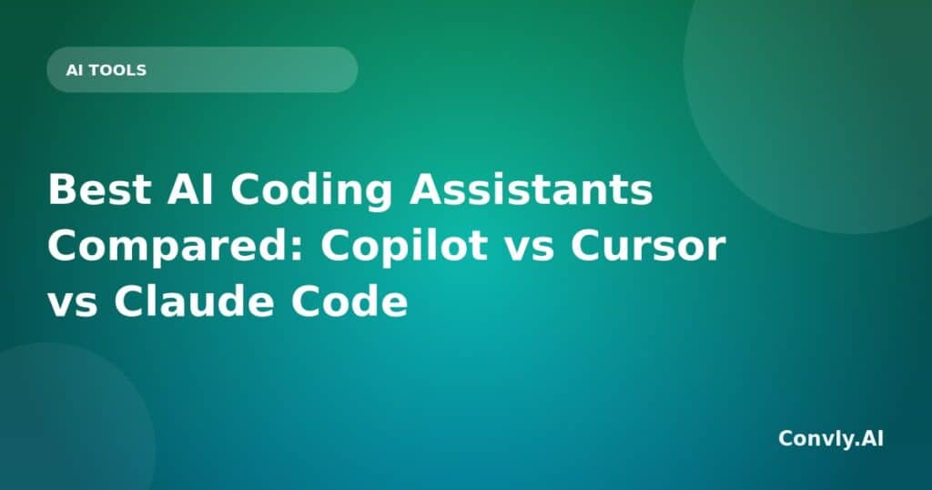 Comparison of top AI coding assistants: Copilot, Cursor, and Claude Code.
