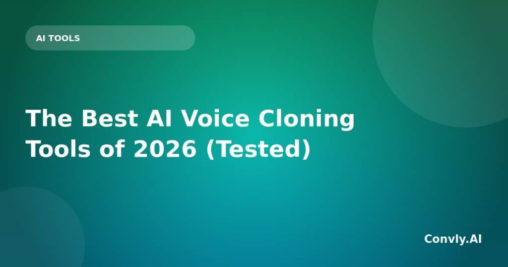 AI voice cloning tools for 2026, tested and reviewed for accuracy and quality.