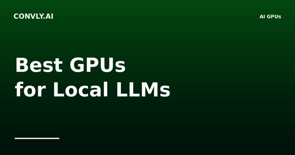 High-performance GPUs optimized for local large language models (LLMs) processing.