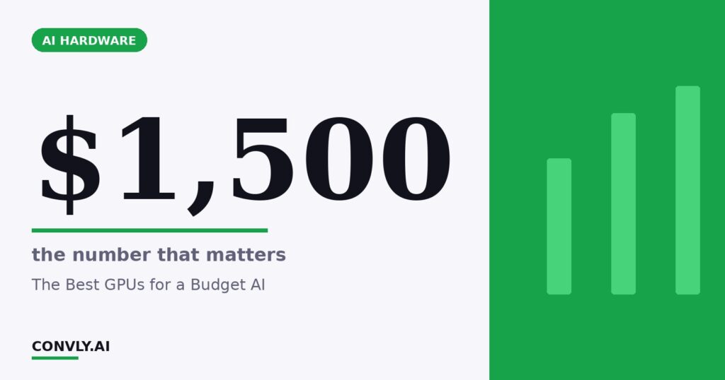 $1,500 — the number that matters. The Best GPUs for a Budget AI.