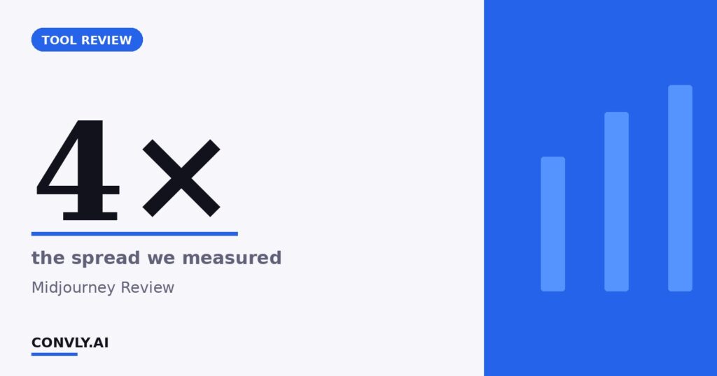 Midjourney Review (2026): Still the Aesthetic King — But No Longer Unchallenged 3 4× — the spread we measured. Midjourney Review.