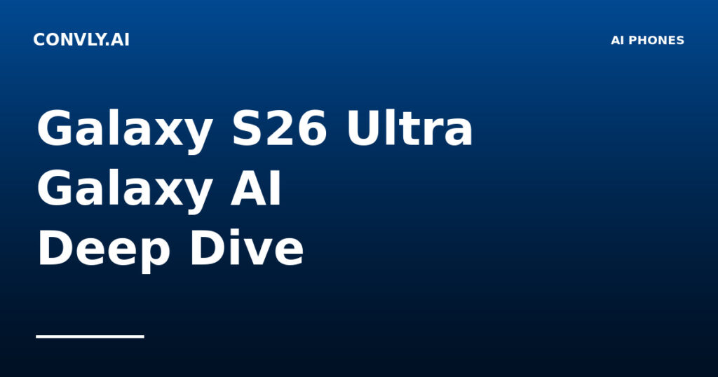 Galaxy S26 Ultra Galaxy AI: Deep Dive on Every Feature (2026)