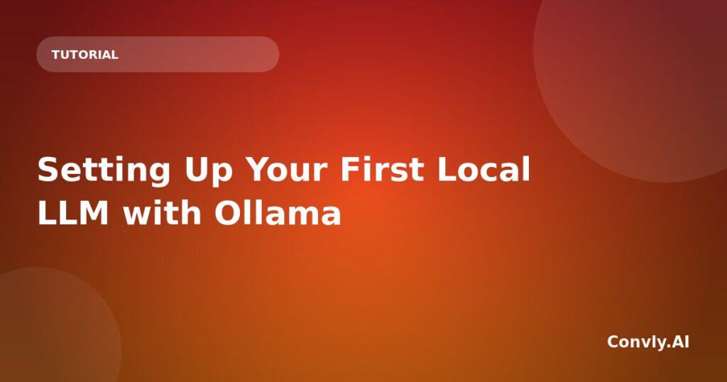 Illustration of setting up a local large language model with Ollama for AI applications.