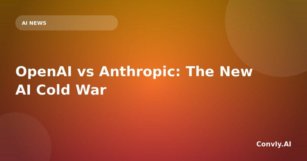 OpenAI and Anthropic rivalry in artificial intelligence development.