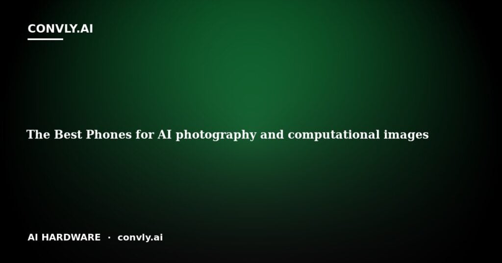 AI hardware for AI photography and computational images at Convly.ai.