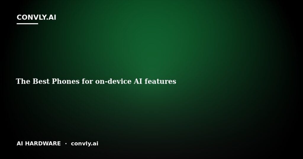 Smartphones showcasing on-device AI capabilities for enhanced performance and privacy.