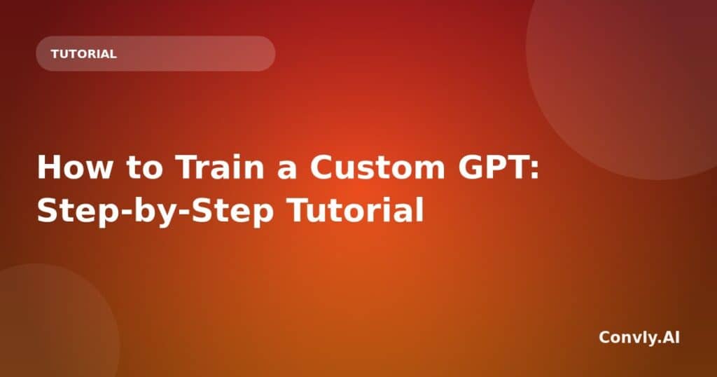 Illustration of training a custom GPT model with step-by-step guidance.