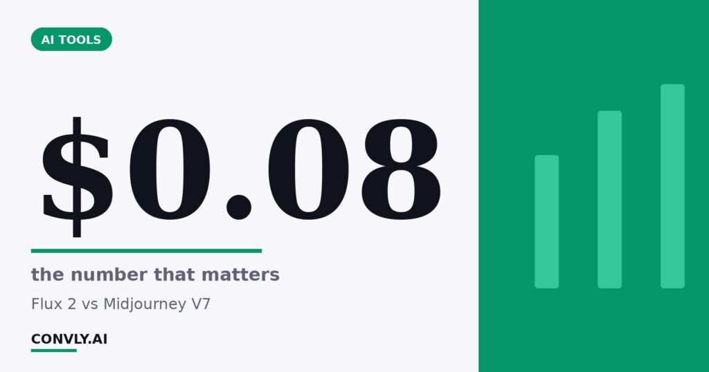$0.08 — the number that matters. Flux 2 vs Midjourney V7.