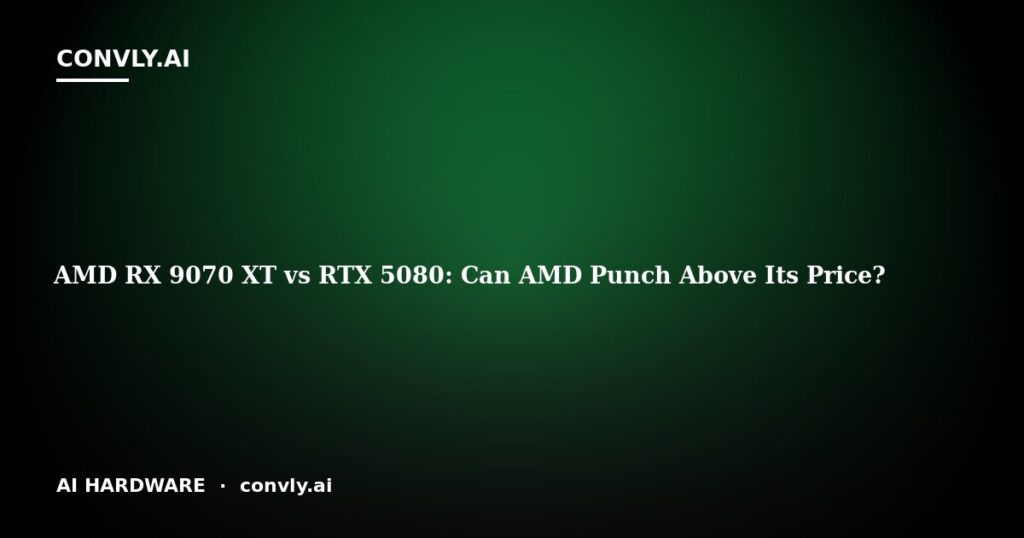 AMD RX 9070 XT vs RTX 5080: Can AMD Punch Above Its Price?