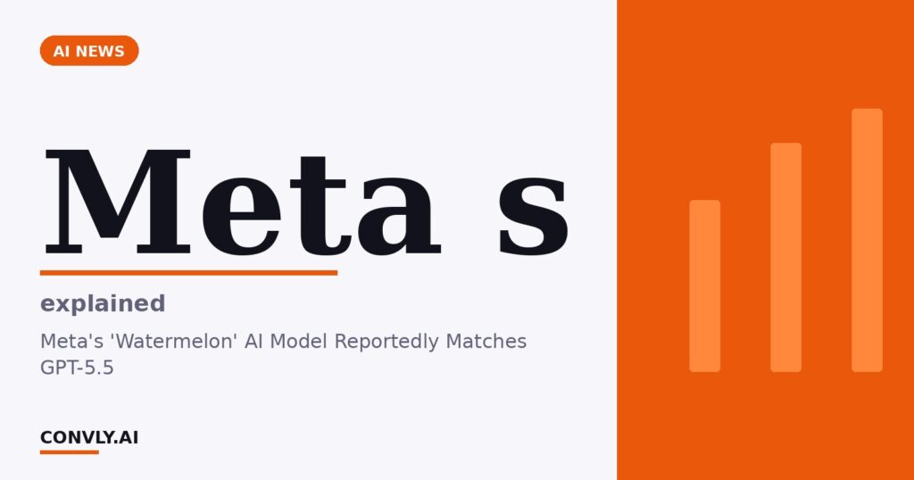 Meta s — explained. Meta's 'Watermelon' AI Model Reportedly Matches GPT-5.5.