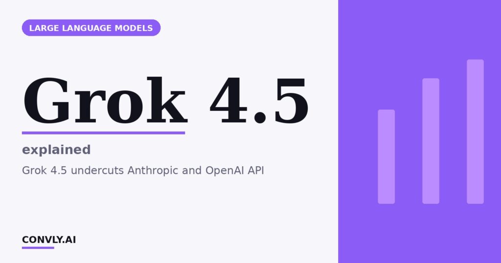 Grok 4.5 — explained. Grok 4.5 undercuts Anthropic and OpenAI API.