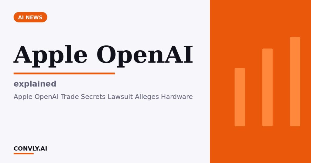 Apple OpenAI — explained. Apple OpenAI Trade Secrets Lawsuit Alleges Hardware.