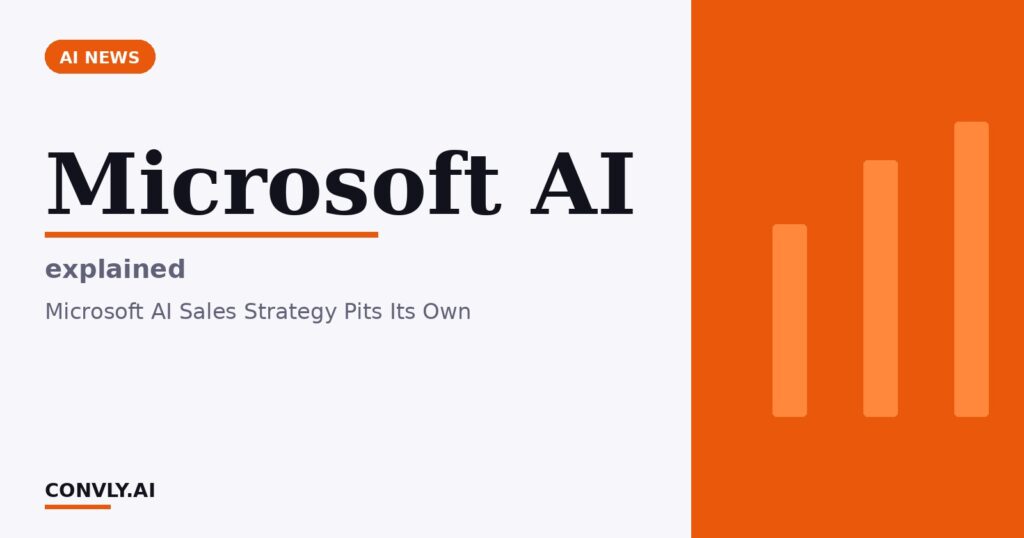 Microsoft AI — explained. Microsoft AI Sales Strategy Pits Its Own.