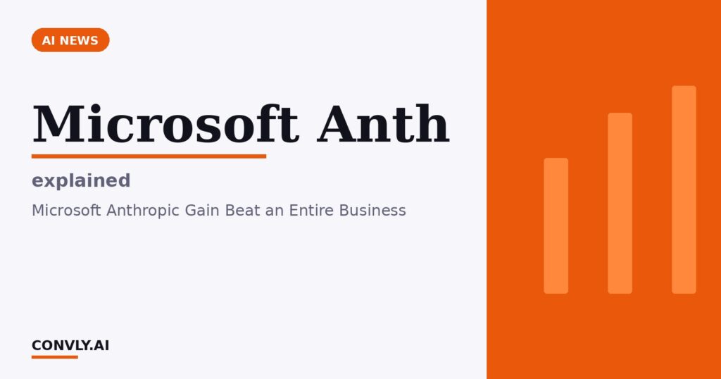 Microsoft Anth — explained. Microsoft Anthropic Gain Beat an Entire Business.