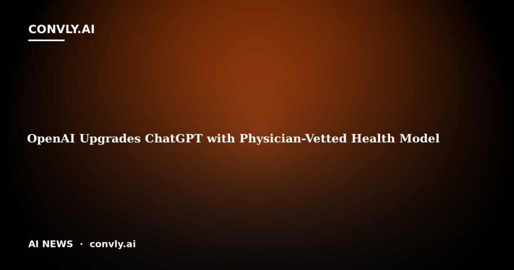 OpenAI Upgrades ChatGPT with Physician-Vetted Health Model