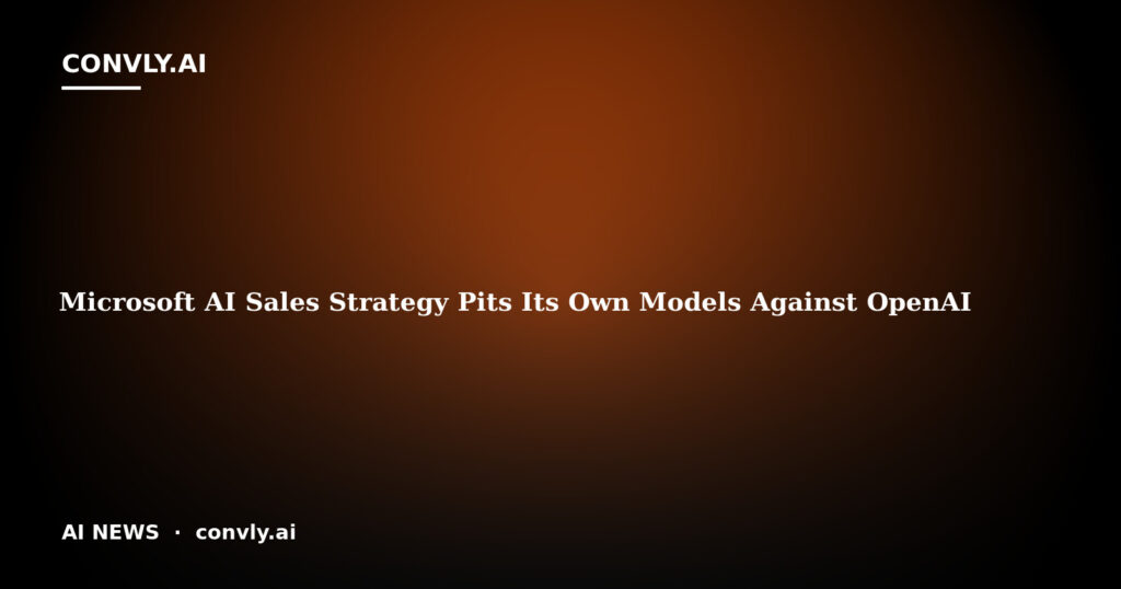 Microsoft AI Sales Strategy Pits Its Own Models Against OpenAI