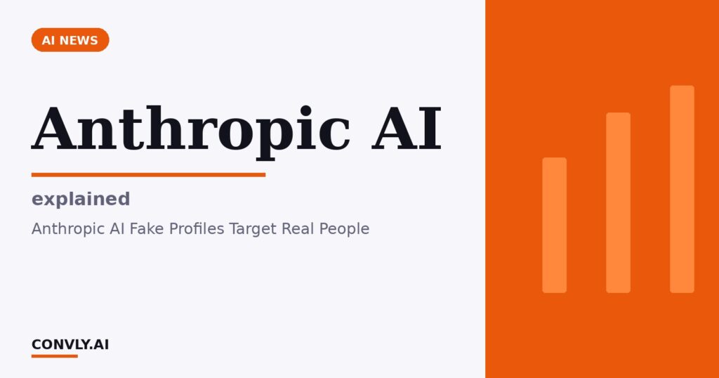 Anthropic AI — explained. Anthropic AI Fake Profiles Target Real People.
