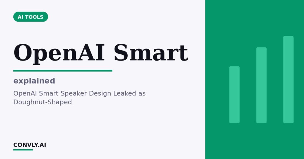 OpenAI Smart — explained. OpenAI Smart Speaker Design Leaked as Doughnut-Shaped.